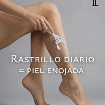 Rastrillo diario piel enojada