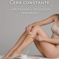 Cera constante irritación